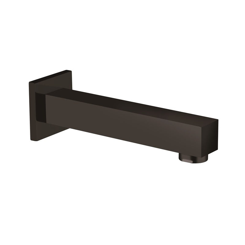 Devon Tub Spout - Wall Mount - 7" Brass/Matt Black