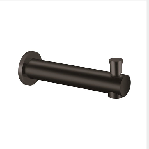 Metro Diverter Tub Spout - Wall Mount - 7" Brass/Matt Black