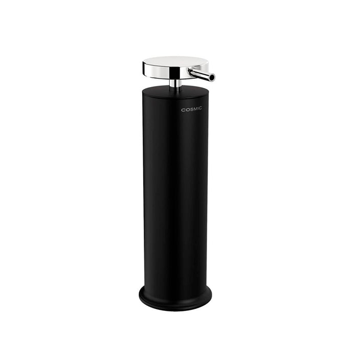 Geyser Soap Dispenser - Free Standing - 8" Brass/Matt Black/Chrome