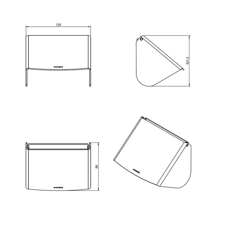 Black And White Toilet Paper Holder - Wall Mount - 4" Brass/Gloss Black