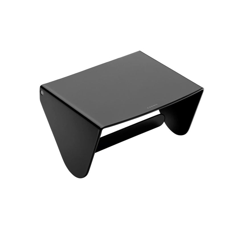 Black And White Toilet Paper Holder - Wall Mount - 4" Brass/Matt Black