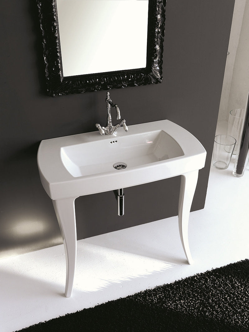 Jazz Console Bathroom Sink - Wall Mount - 36" Porcelain/White - Last Unit Special Offer