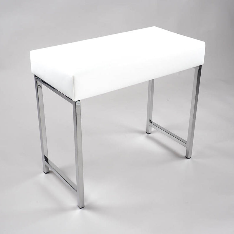 Universal Bathroom Seat - Free Standing - 21" Steel/Polished Chrome/White (Final Sale)