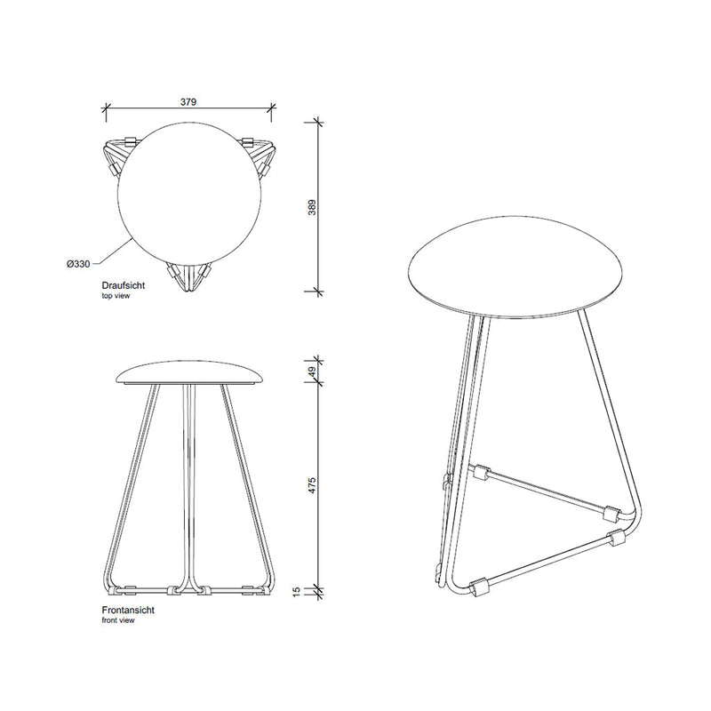 Basic Shower Seat - Free Standing - 21" Steel/Polished Chrome/White
