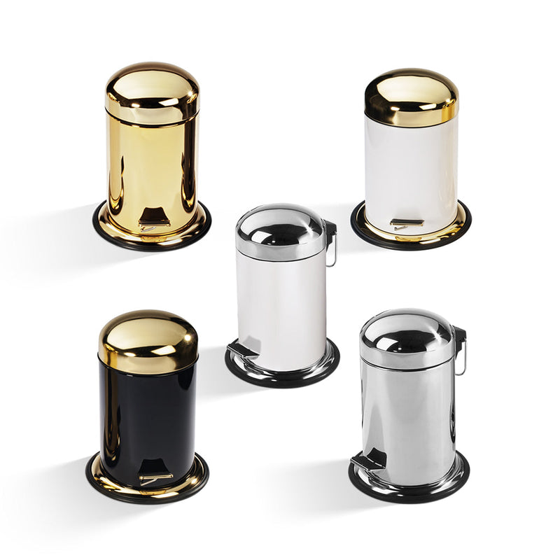 Basic 3 Lts Bathroom Trash Can - Free Standing - 12"