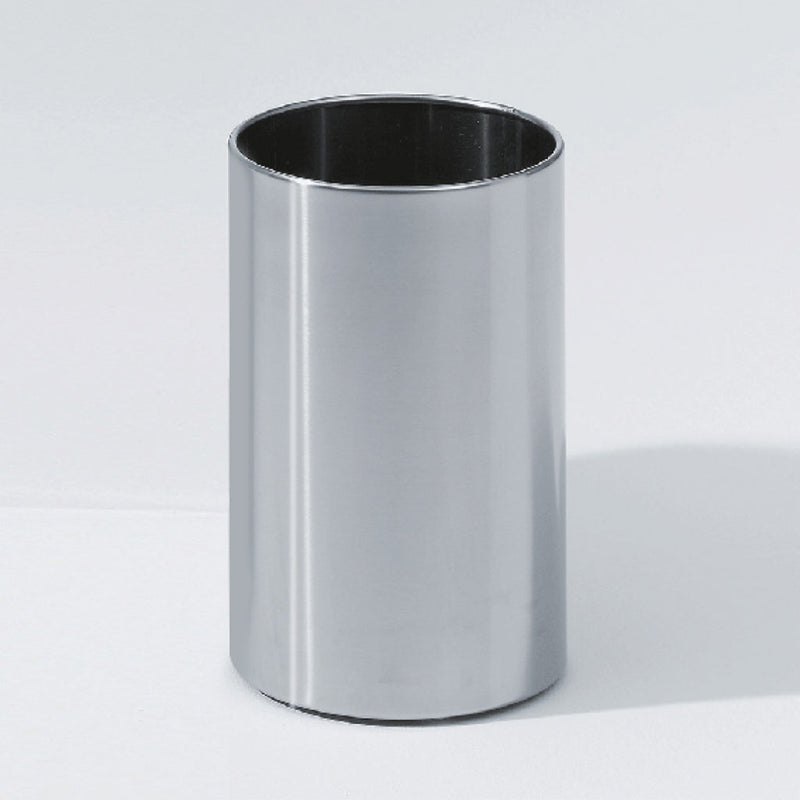 Universal Bathroom Trash Can - Free Standing - 13" Stainless Steel/Polished Stainless Steel