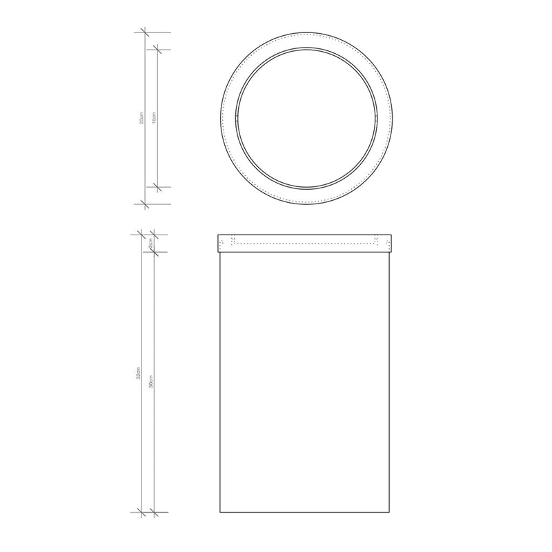 Universal Bathroom Trash Can - Free Standing - 13" Stainless Steel/Polished Stainless Steel