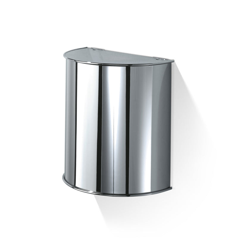 Universal 4,2 Lts Bathroom Trash Can - Wall Mount - 10" Stainless Steel/Polished Chrome