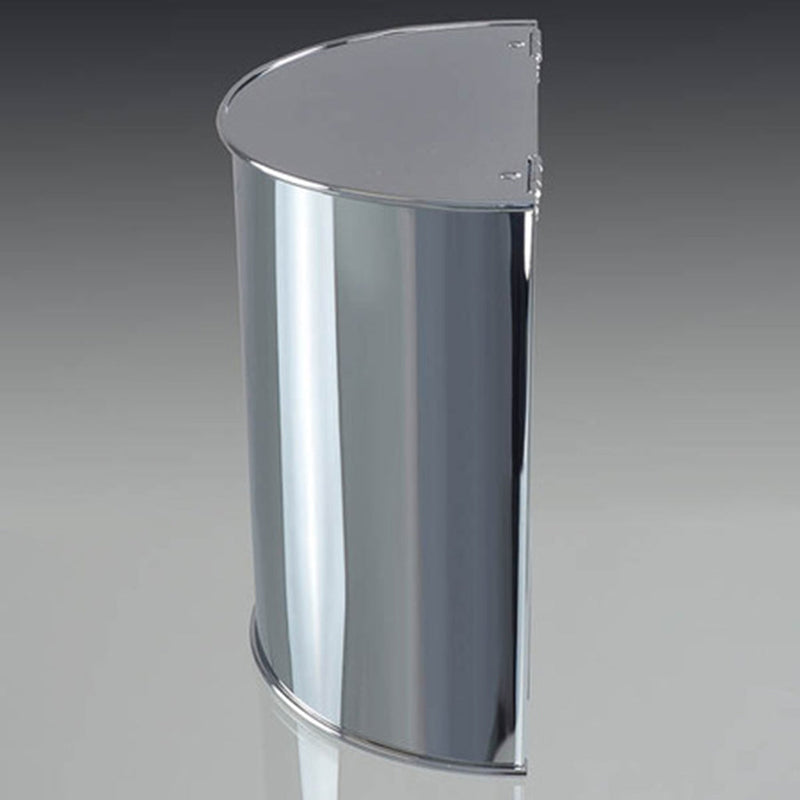 Universal 4,2 Lts Bathroom Trash Can - Wall Mount - 10" Stainless Steel/Polished Chrome