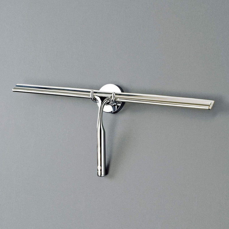 Quick Glass Wiper - Wall Mount - 7" Brass/Polished Chrome