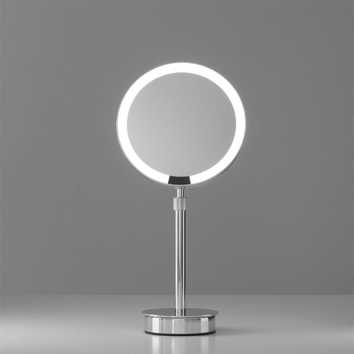 Round Just Look 5X Make-Up Mirror - Free Standing - 8" Abs/Polished Chrome
