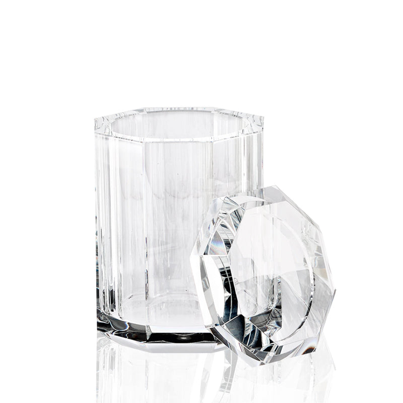 Kristall Multipurpose Box - Free Standing - 4" Glass/Clear