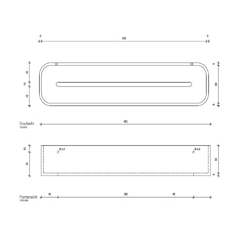 Stone Shower Basket - Wall Mount - 3" Mineral/Brass/Matte White/Polished Chrome