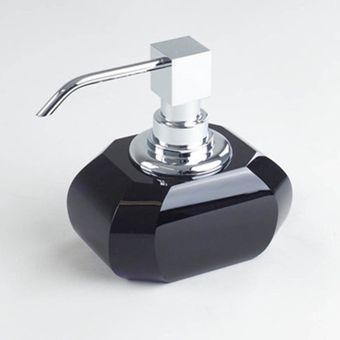 Kristall Soap Dispenser - Free Standing - 5" Brass/Glass/Anthracite/Polished Chrome