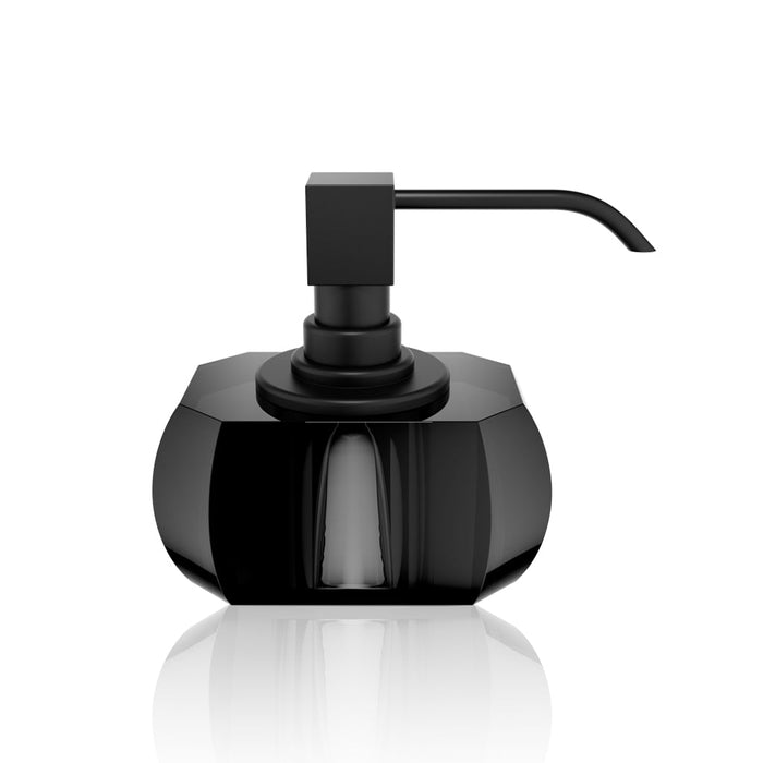 Kristall Soap Dispenser - Free Standing - 5" Brass/Glass/Anthracite/Black
