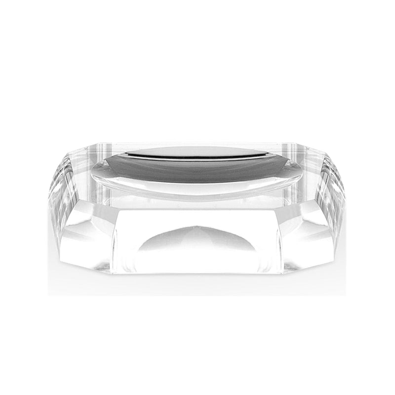 Kristall Soap Dish - Free Standing - 1" Glass/Clear