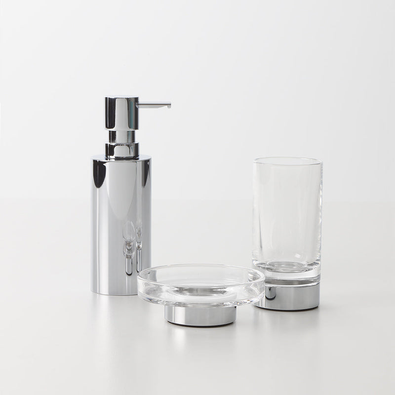 Mikado Soap Dispenser - Free Standing - 8" Brass/Polished Chrome