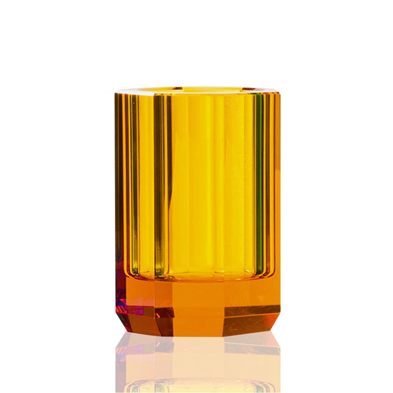 Kristall Toothbrush Holder - Free Standing - 4" Glass/Amber