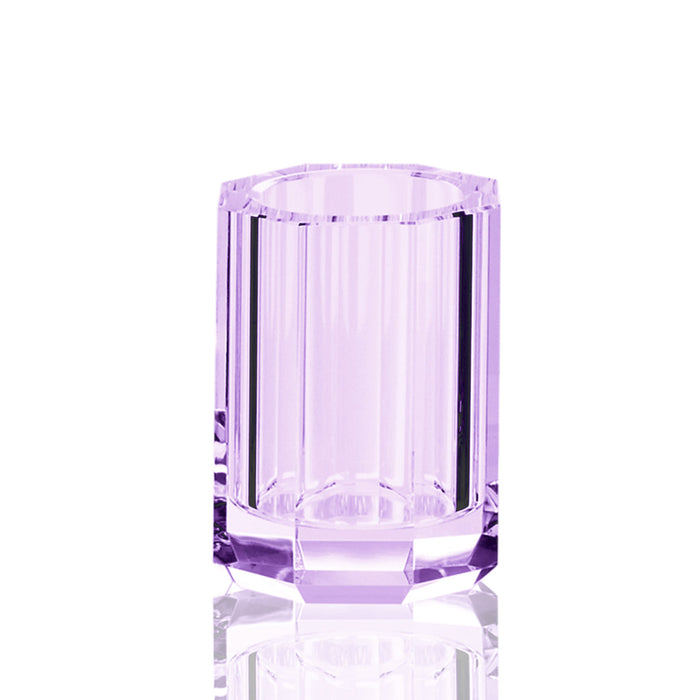 Kristall Toothbrush Holder - Free Standing - 4" Glass/Violet