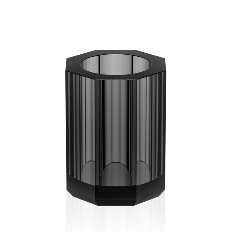 Kristall Toothbrush Holder - Free Standing - 4" Glass/Anthracite