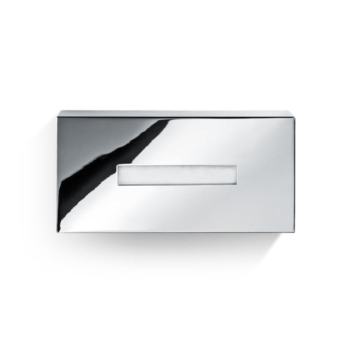 Cube Tissue Box - Wall Or Free Installation - 10" Stainless Steel/Polished Chrome