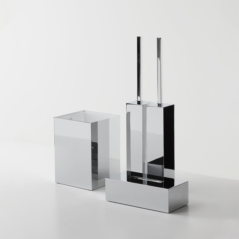 Cube Tissue Box - Wall Or Free Installation - 10" Stainless Steel/Polished Chrome