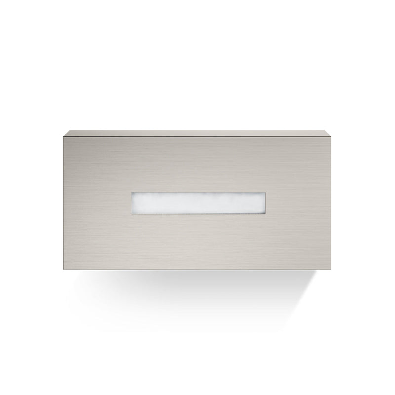 Cube Tissue Box - Wall Or Free Installation - 10" Stainless Steel/Satin Nickel (Final Sale)