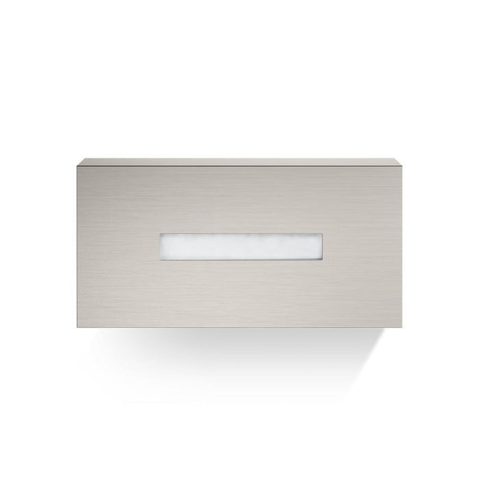 Cube Tissue Box - Wall Or Free Installation - 10" Stainless Steel/Satin Nickel