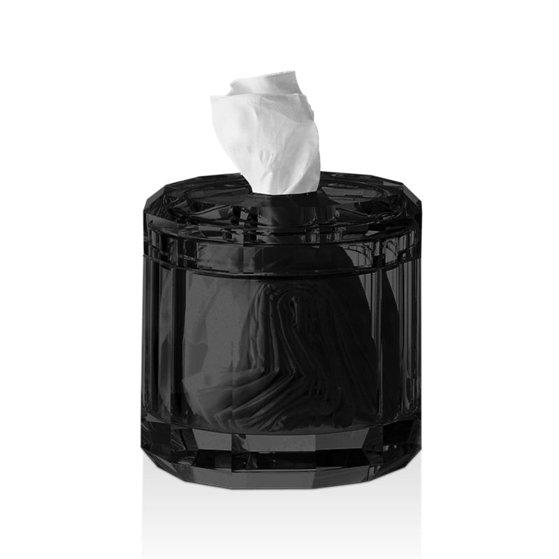 Kristall Tissue Box - Free Standing - 6" Glass/Anthracite