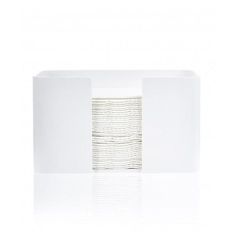 Stone Tissue Box - Free Standing - 7" Mineral/Matt White