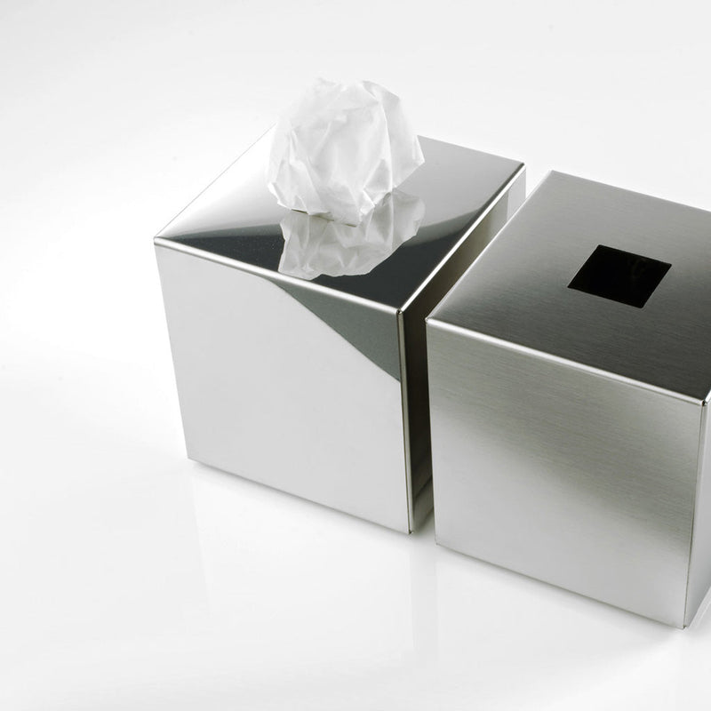 Universal Tissue Box - Free Standing - 6" Stainless Steel/Polished Stainless Steel (Final Sale)