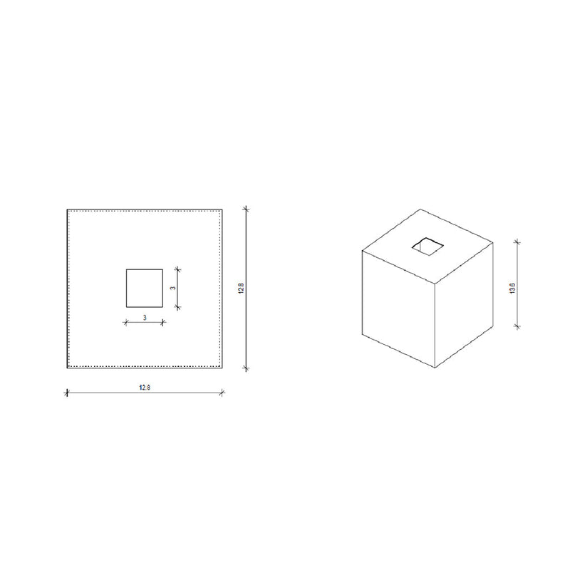 Universal Tissue Box - Free Standing - 6" Stainless Steel/Polished Stainless Steel (Final Sale)