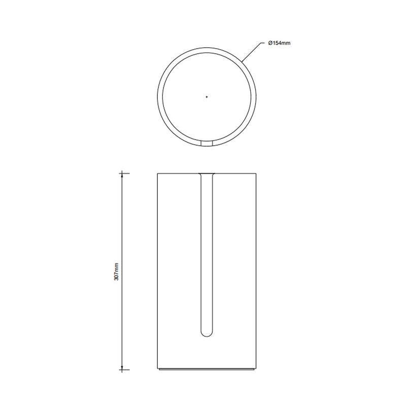 Stone Toilet Paper Holder - Free Standing - 12" Mineral/Matt White