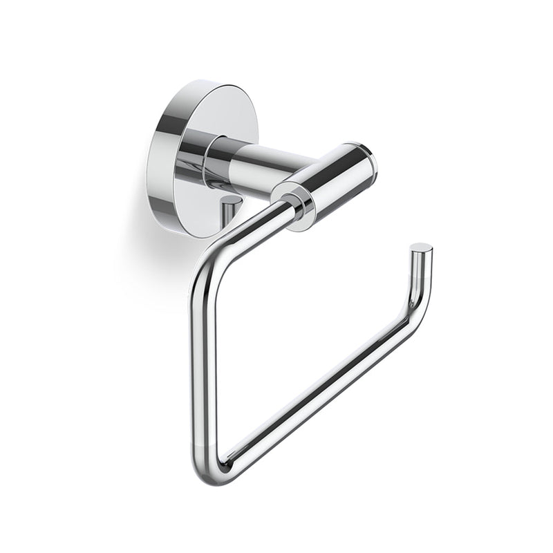 Basic Toilet Paper Holder - Wall Mount - 4" Brass/Polished Chrome