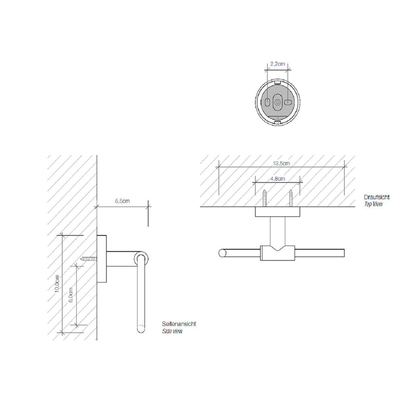 Basic Toilet Paper Holder - Wall Mount - 4" Brass/Polished Chrome