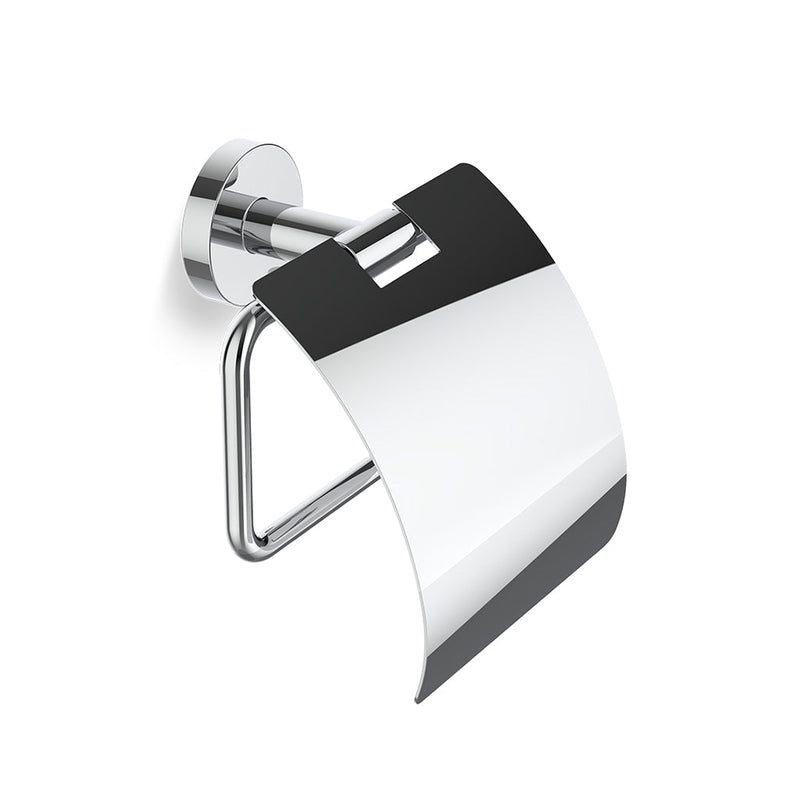 Basic Toilet Paper Holder - Wall Mount - 6" Brass/Polished Chrome