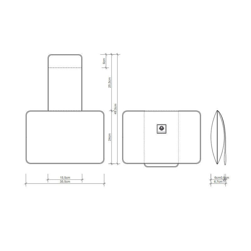 Loft Tub Pillow - Free Standing - 13" Nylon/Black