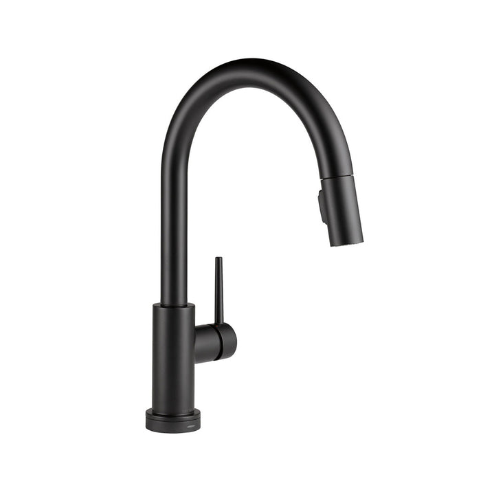 Trinsic Pull Down Touch Kitchen Faucet - Single Hole - 17" Brass/Matt Black