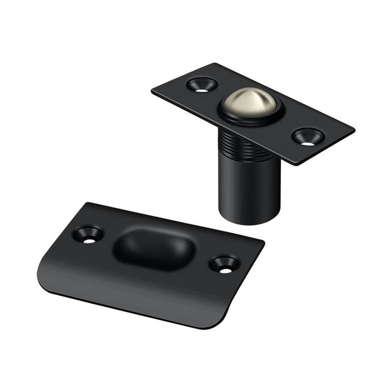 Catches Ball Catch - Door Mount - 3" Brass/Paint Black