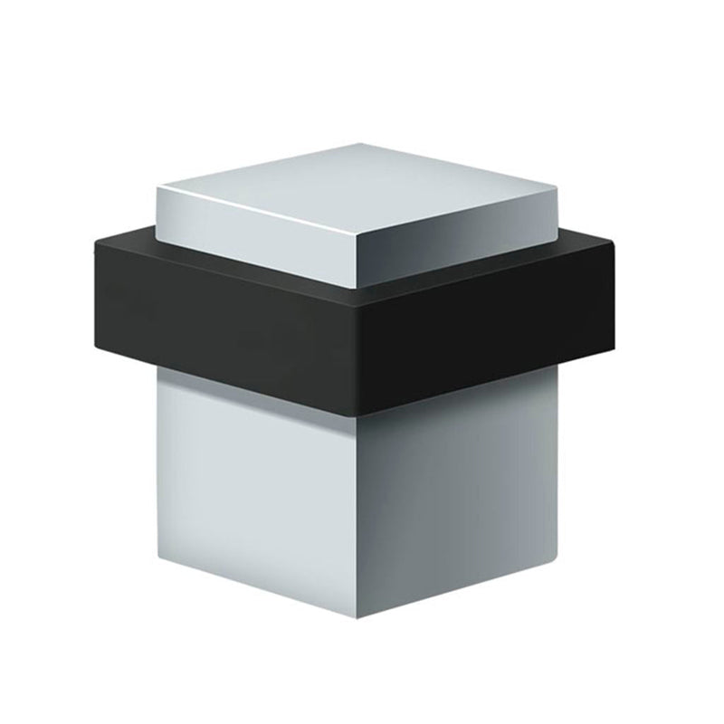 Universal Door Stop - Door Mount - 2" Brass/Polished Chrome