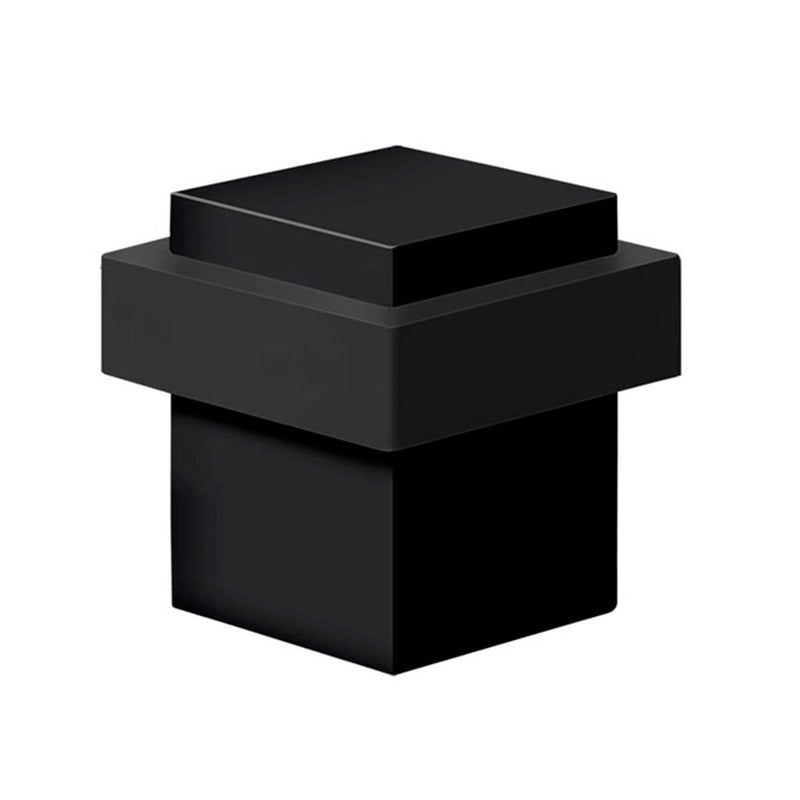 Universal Door Stop - Door Mount - 2" Brass/Paint Black