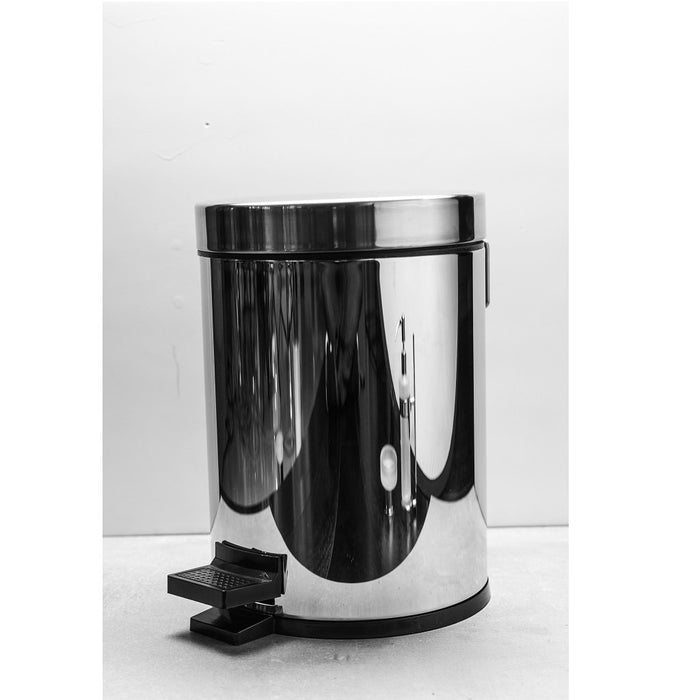 Bathroom Complements Bathroom Trash Can - Free Standing Stainless Steel/Polished Stainless Steel