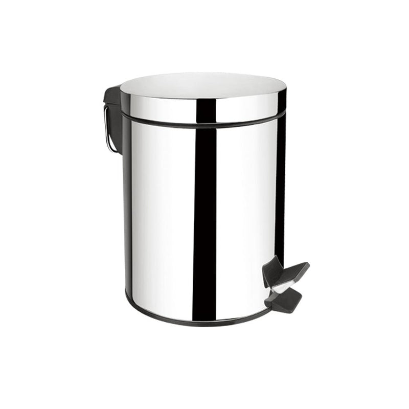 Universal Bathroom Trash Can - Free Standing - Stainless Steel/Polished Stainless Steel