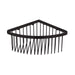 Flat Shower Basket - Wall Mount - 8" Brass/Matt Black