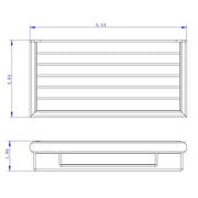 Shower Complements Shower Basket - Wall Mount - 9" Brass/Polished Chrome