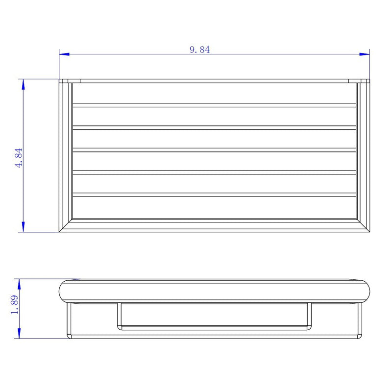 Shower Complements Shower Basket - Wall Mount - 9" Brass/Polished Chrome