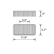 Shower Complements Shower Basket - Wall Mount - 12" Brass/Polished Chrome