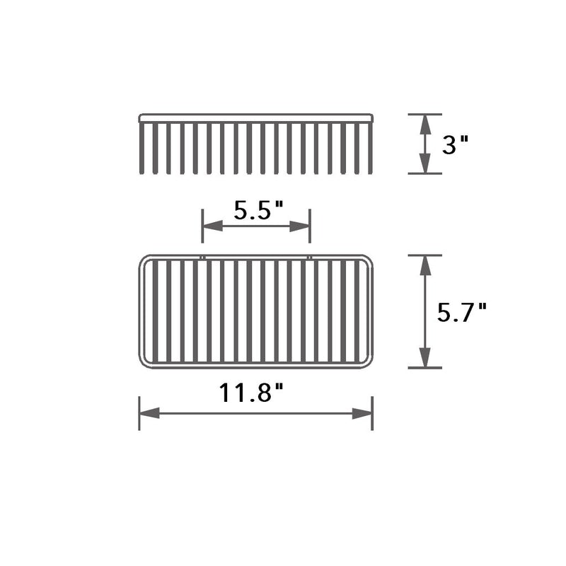 Shower Complements Shower Basket - Wall Mount - 12" Brass/Polished Chrome