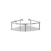 Shower Complements Corner Shower Basket - Wall Mount - 8" Brass/Polished Chrome