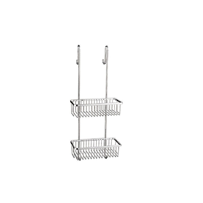 Shower Complements Double Shower Basket - Hang-Up - 12" Brass/Polished Chrome